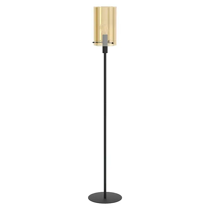 Eglo Polverara Lámpara de pie - 40 W, Altura: 155 cm, Ámbar, Negro, E27 - Vista frontal