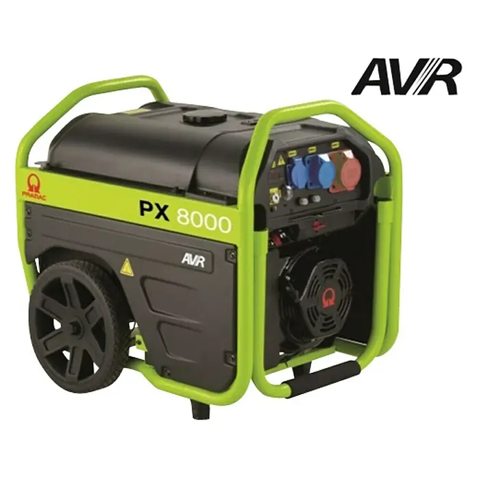 Pramac Generador PX8000 Trifásico - Potencia máx.: 4.800 W, 400 V, Volumen del depósito: 27 l - Vista de perfil derecho