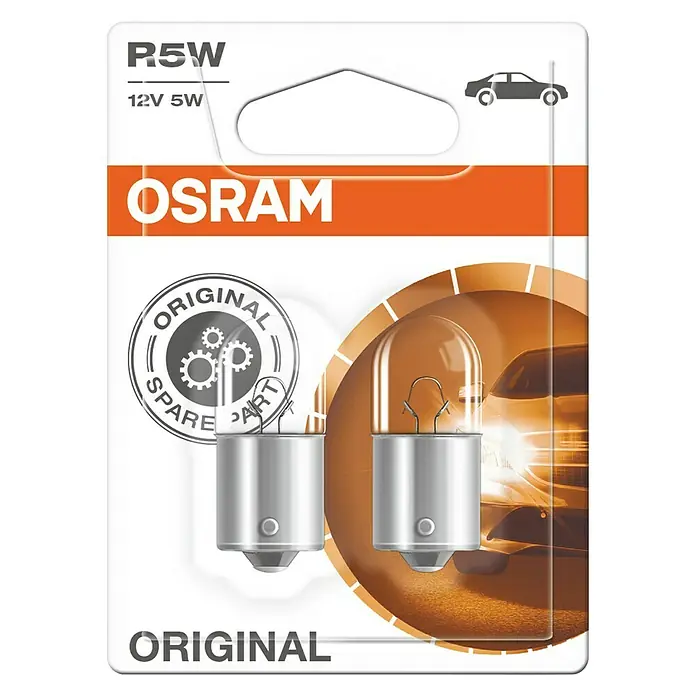 Osram Original Line Svjetiljka za registarsku pločicu R5W - R5W, 2 Kom. - Pogled sprijeda