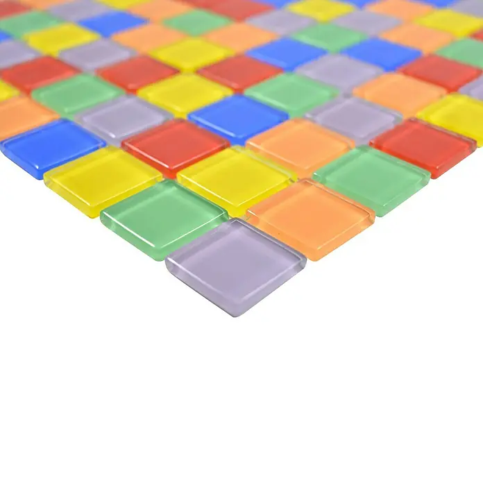 Mosaikfliese Quadrat Crystal CM 4SE10 - 30 x 30 cm, Mehrfarbig, Glänzend