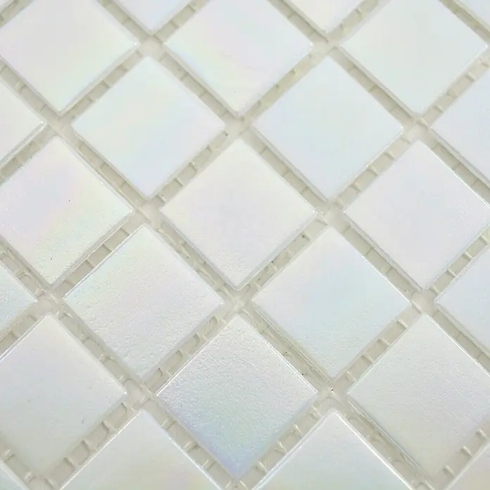 Mosaikfliese Iridium GM IR 161 - 30,5 x 30,5 cm, Weiß, Glänzend