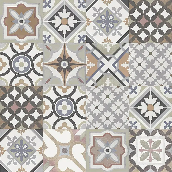 Terrassenplatte Palermo - 50 x 50 x 4 cm, Grau, Beton - Vorderansicht
