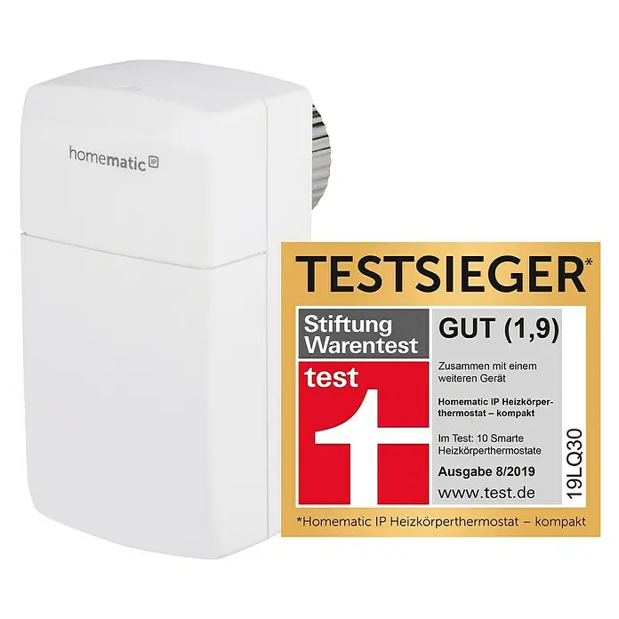 Homematic IP Heizkörper-Thermostat HmIP-eTRV-C - Batteriebetrieben, 4,8 x 5,1 x 9,8 cm