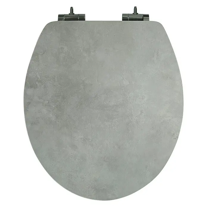 Poseidon WC-Sitz Grey Stone - Mit Absenkautomatik, MDF, Abnehmbar