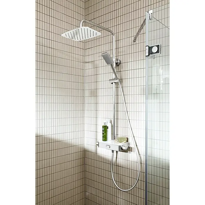 Mozaïektegel stroken Uni CU ST 041 - 29,7 x 29 cm, Beige, Mat - Sfeeropname