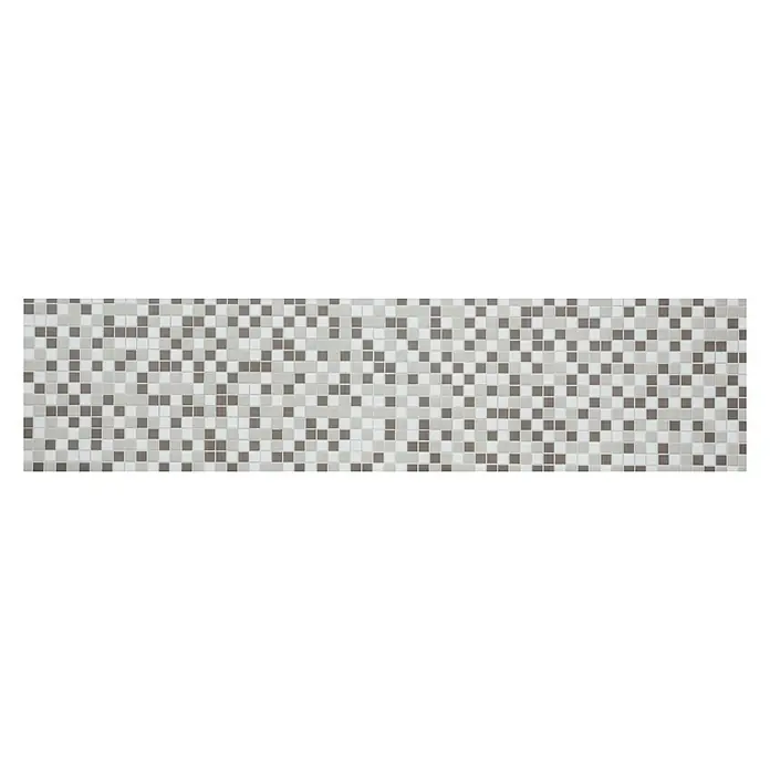 Mosaikfliese Quadrat Uni BM 850 - 33 x 30,2 cm, Weiß/Grau, Glänzend - Vorderansicht