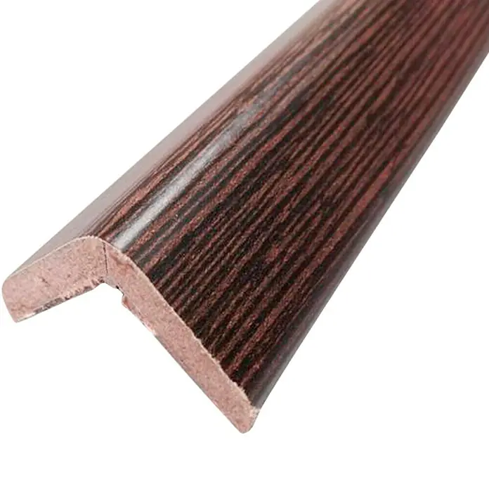 Rufete Perfil de esquina adhesivo MDF melamínico Wengué - 2,6 m x 30 mm x 30 mm