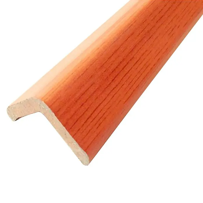 Rufete Perfil de esquina adhesivo MDF melamínico Cerezo - 2,6 m x 30 mm x 30 mm