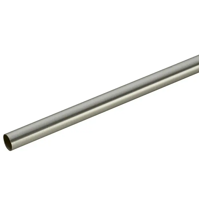 Expo Ambiente Gardinenstange - Edelstahloptik, Länge: 160 cm, Durchmesser: 28 mm - Vorderansicht