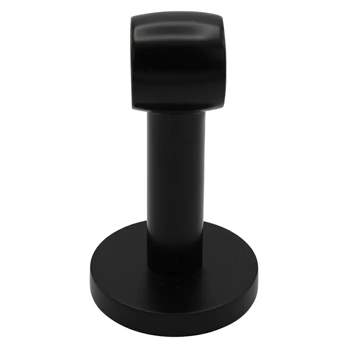 Expo Ambiente Träger Noble - Schwarz, Geeignet für: Gardinenstangen Ø 20 mm, 8,4 cm - Vorderansicht
