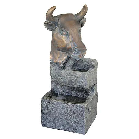 Silex  Kunststeinbrunnen Stier