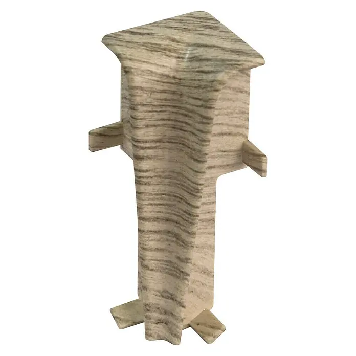 Egger Innenecke - Eiche Hellgrau, 2 Stk., Passend für: Egger Sockelleisten 17 x 60 mm
