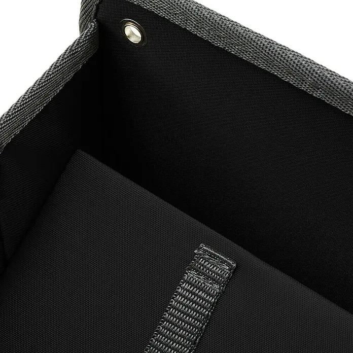 Meyliving Faltbox XS - L x B x H: 16,5 x 12,5 x 16,5 cm, Schwarz - Vorderansicht
