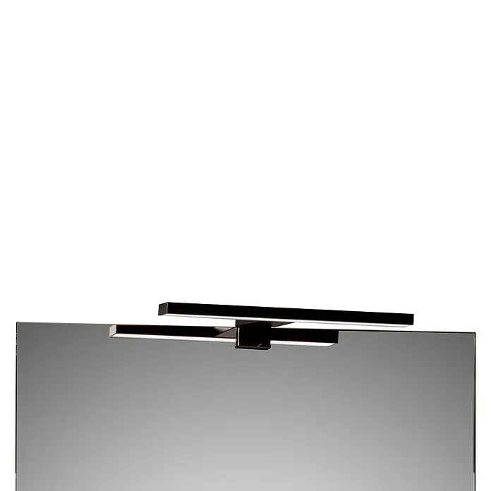 Aplique LED para espejo Altair 30 - Negro, L x An x Al: 12 x 30 x 5 cm