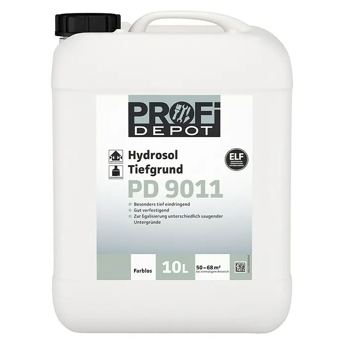 Profi Depot PD Tiefengrund Hydrosol PD 9011 FL - Farblos, 10 l - Vorderansicht