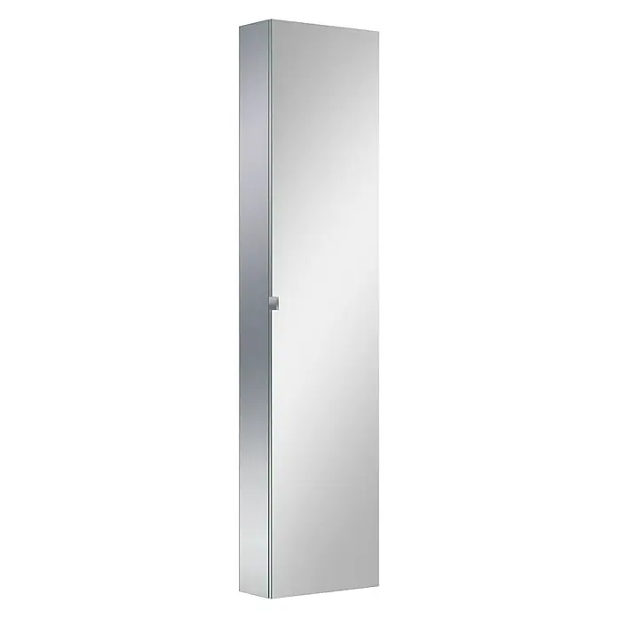 Camargue Espacio Visoki ormar sa zrcalom - 40 x 17 x 170 cm, 1 vrata, Efekt ogledala
