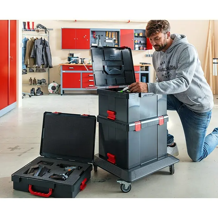 Wisent b-boXx Kofer za strojeve - D x Š x V: 37,2 x 48,2 x 23,2 cm, M, ABS - Pogled sprijeda