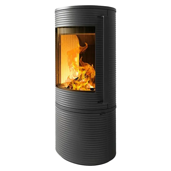 Wamsler Kaminofen Oku - 7 kW, Raumheizvermögen: 148 m³, Schwarz