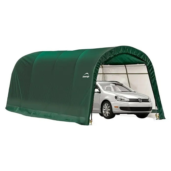 ShelterLogic Folien-Garage - 610 x 300 cm - Linke Seitenansicht