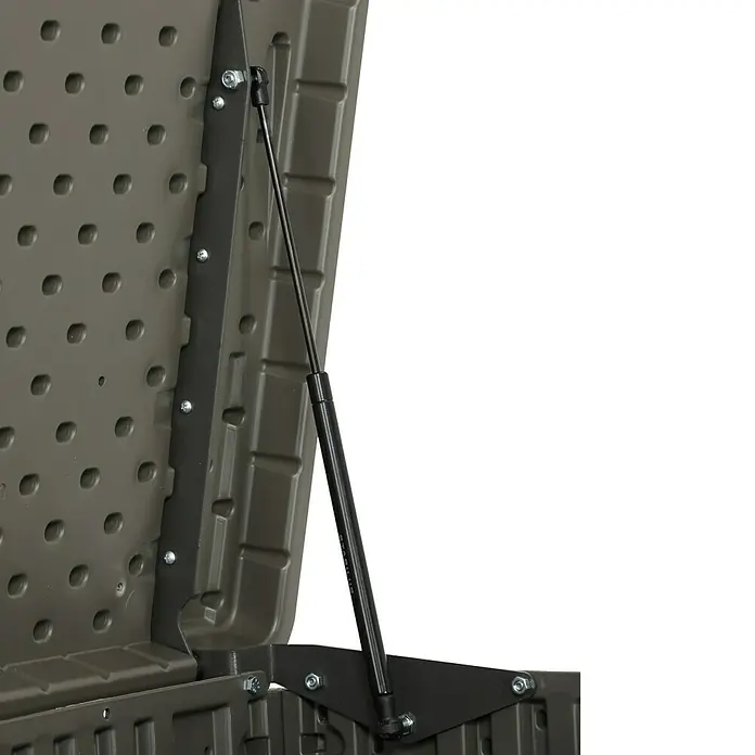 Lifetime Garten-Aufbewahrungsbox - L x B x H: 107 x 191 x 123 cm, Dunkelgrau, Kunststoff - Detailaufnahme