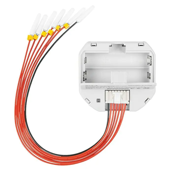 Homematic IP Funkschalter Contact Interface HmIP-FCI6 - Batteriebetrieben, 4,85 x 1,5 x 5,3 cm - Rückansicht