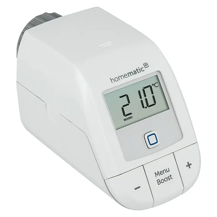 Homematic IP Heizkörper-Thermostat Basic - Ventilanschluss: M30 x 1,5 mm, Batteriebetrieben, 102 x 57 x 68 mm - Rechte Seitenansicht