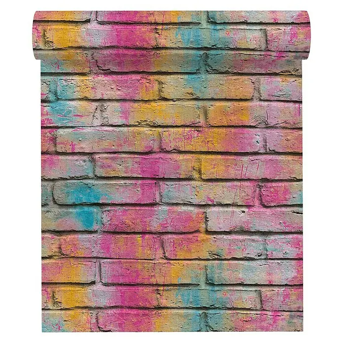 AS Creation Boys And Girls 6 Vliestapete - Bunt, Steinoptik, 10,05 x 0,53 m - Vorderansicht