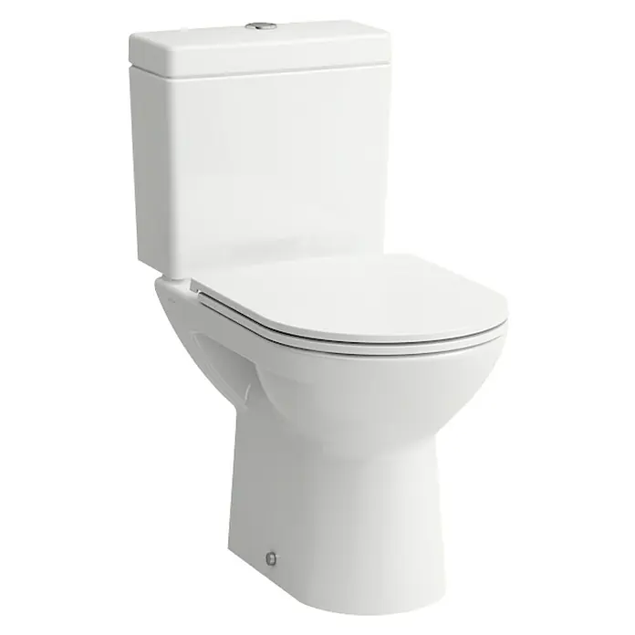 Laufen Pro Stand-WC - Mit Spülrand, Spülform: Tief, WC Abgang: Waagerecht, Weiß