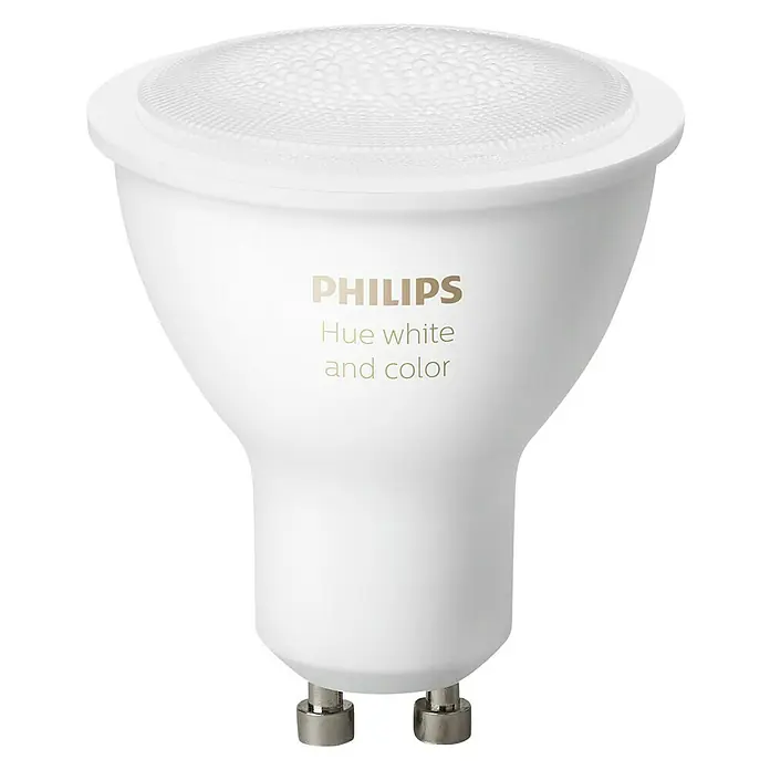 Philips Hue LED žarulja White & Color Ambiance - GU10, 5,7 W, RGBW, Može se prigušiti, 1 kom - Pogled sprijeda