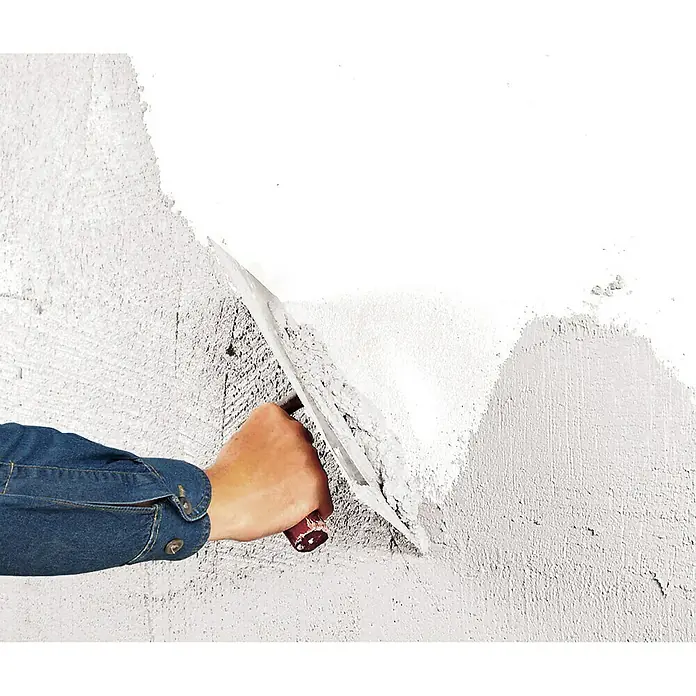 Knauf Mineral-Reibeputz Diamant - Reinweiß, 10 kg, Korngröße: 2 mm - Anwendungsbeispiel