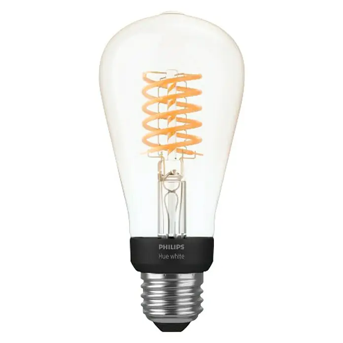 Philips Hue LED-Leuchtmittel White Filament - E27, 7 W, Warmweiß, ST64, Dimmbar
