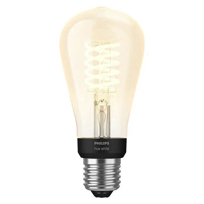 Philips Hue LED žarulja - E27, 7 W, Topla bijela, ST64, Može se prigušiti - Pogled sprijeda