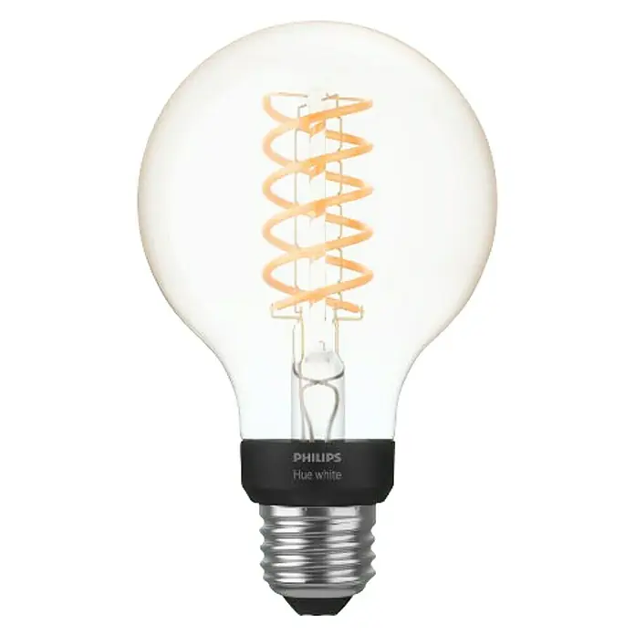 Philips Hue LED-Leuchtmittel White Filament - E27, 7 W, Warmweiß, G93, Dimmbar