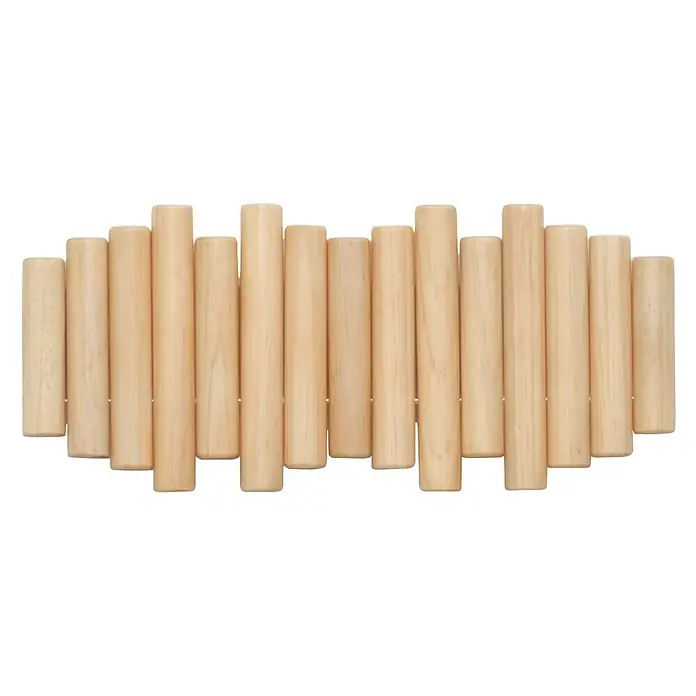 Umbra Garderobenleiste Picket Natural - L x B x H: 38,1 x 4,4 x 16,5 cm, Kiefer Natur - Vorderansicht