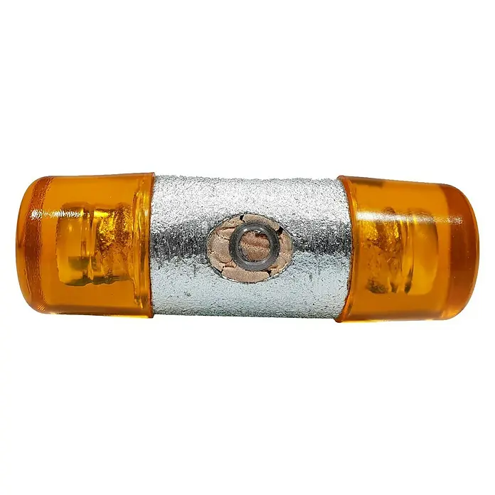 Heka Čekić s gumiranim krajevima - 330 g, Jasenovo drvo, Promjer glave: 32 mm - Pogled odozgo