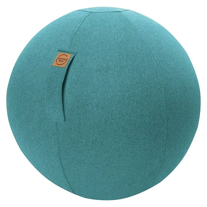 Sitting Ball Gymnastikball Felt - Aquarius, Durchmesser: 65 cm, Material Bezug: 100 % Polyester - Vorderansicht