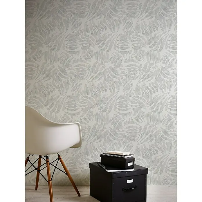 AS Creation Flavour Vliestapete Floralmuster - Grau, Floral, 10,05 x 0,53 m - Stimmungsaufnahme