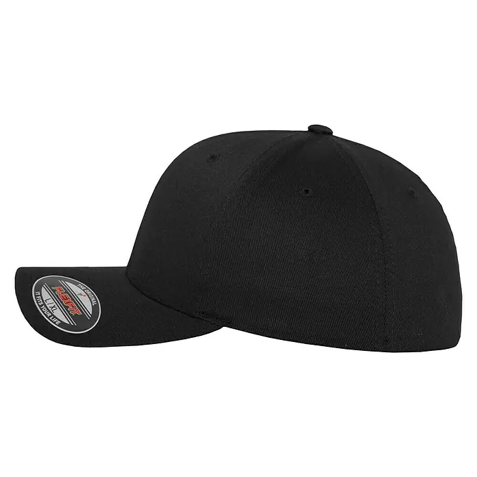 Flexfit Baseballkappe - Schwarz, Konfektionsgröße: XS/S
