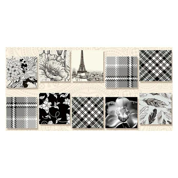Cenefa Escocia Eifeel - 20 x 50 cm
