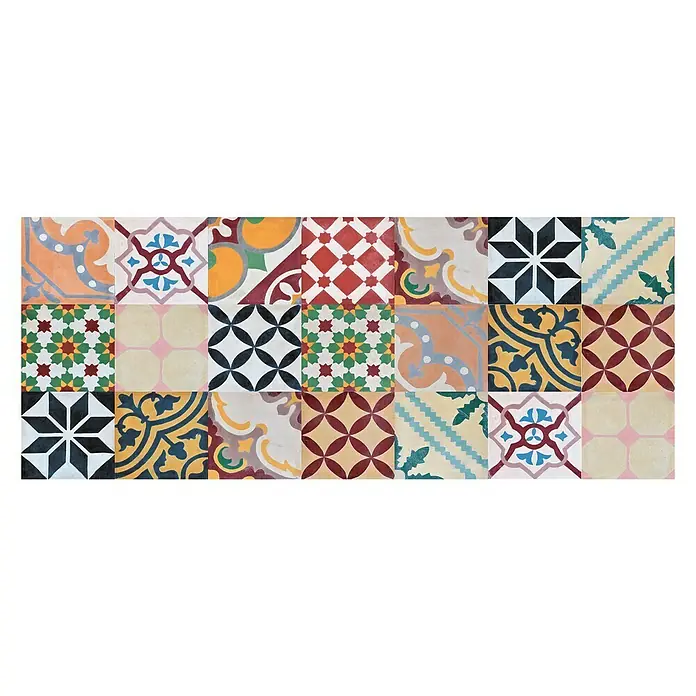 Cenefa Hidráulica - 20 x 50 cm, Multicolor