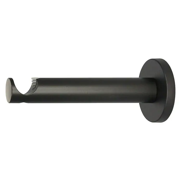 Expo Ambiente Steun Function - Zwart, Geschikt voor: Gordijnroedes Ø 20 mm, 13,1 cm - Vooraanzicht