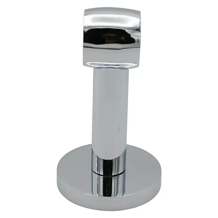 Expo Ambiente Träger Noble - Chrom, Geeignet für: Gardinenstangen Ø 20 mm, 8,4 cm - Vorderansicht