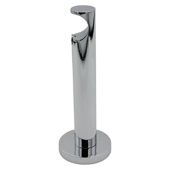 Expo Ambiente Träger Turn - Chrom, Geeignet für: Gardinenstangen Ø 20 mm, 13,4 cm - Vorderansicht