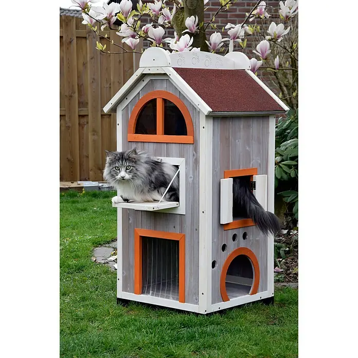 Dobar Katzenhaus Fancy Cat - 58 x 55 x 109 cm - Stimmungsaufnahme