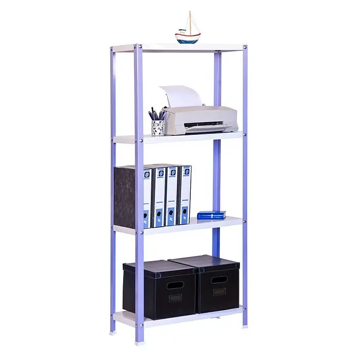 Simonrack Simonhome Estantería metálica Homeclassic Color Mini - L x An x Al: 40 x 80 x 160 cm, Capacidad de carga: 100 kg/balda, Número de baldas: 4 ud., Lila