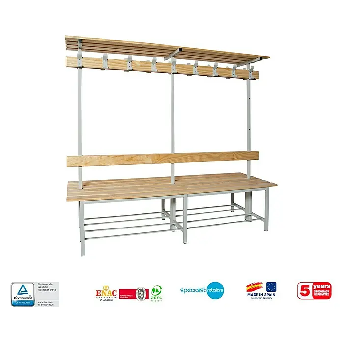 Simonrack Simonlocker Banco de vestuario Tandem - L x An x Al: 67 x 100 x 180 cm
