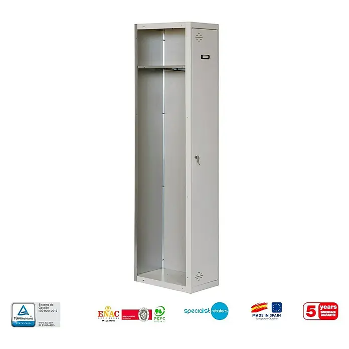 Simonrack Simonlocker Taquilla Single Adicional Desmontada - 50 x 40 x 180 cm, Número de puertas: 1 ud.