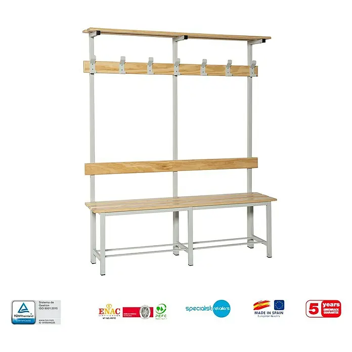 Simonrack Simonlocker Banco de vestuario Single - L x An x Al: 35 x 150 x 180 cm
