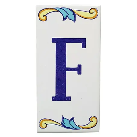 Azulejo de gres Letra F