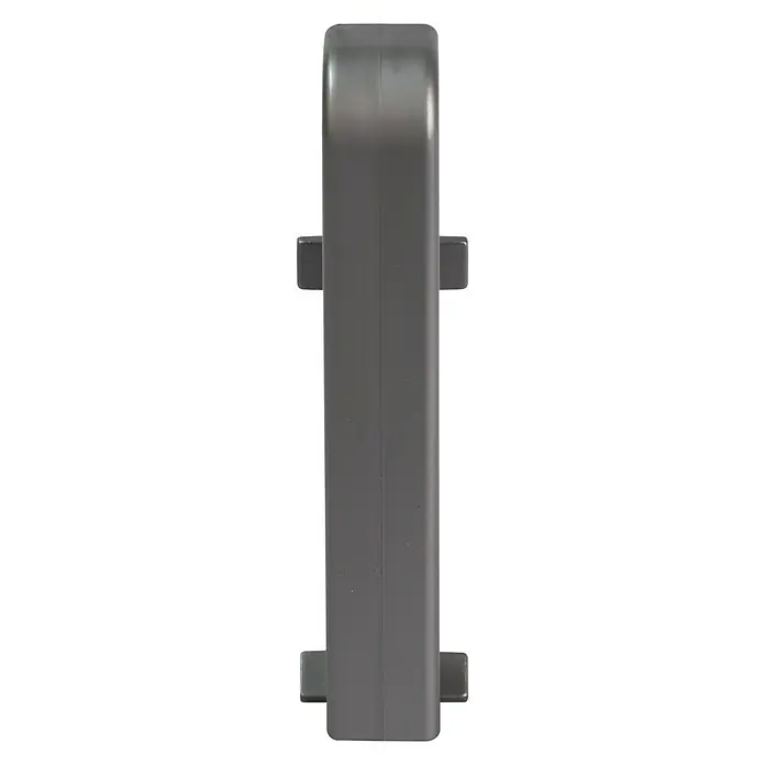 Egger Übergangskappe - Silber, 2 Stk., Passend für: Egger Sockelleisten 17 x 60 mm - Vorderansicht